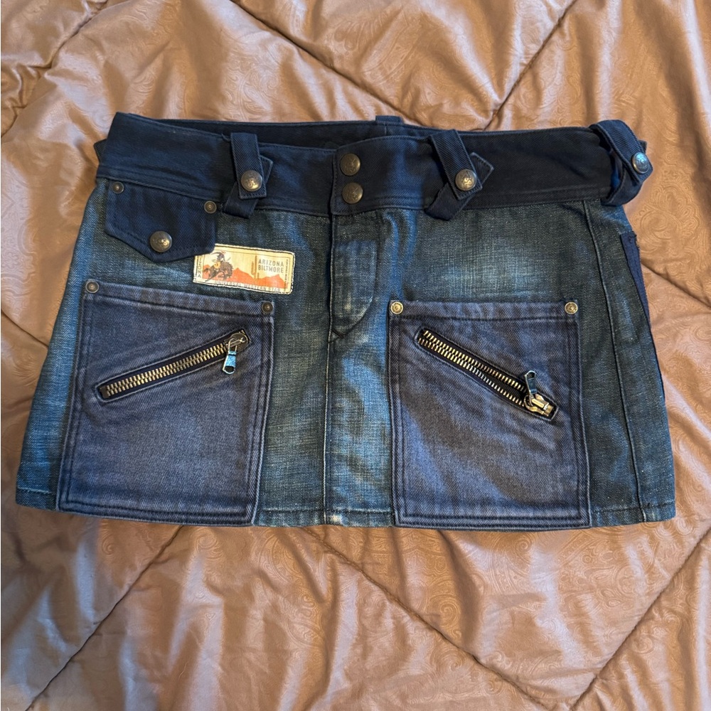 Parasuco Cult Micro Mini Jean Skirt